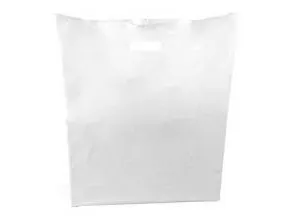 Bærepose 520x500/50 mm 45 my LDPE med 50% Genbrugsplast Hvid,500 stk/krt