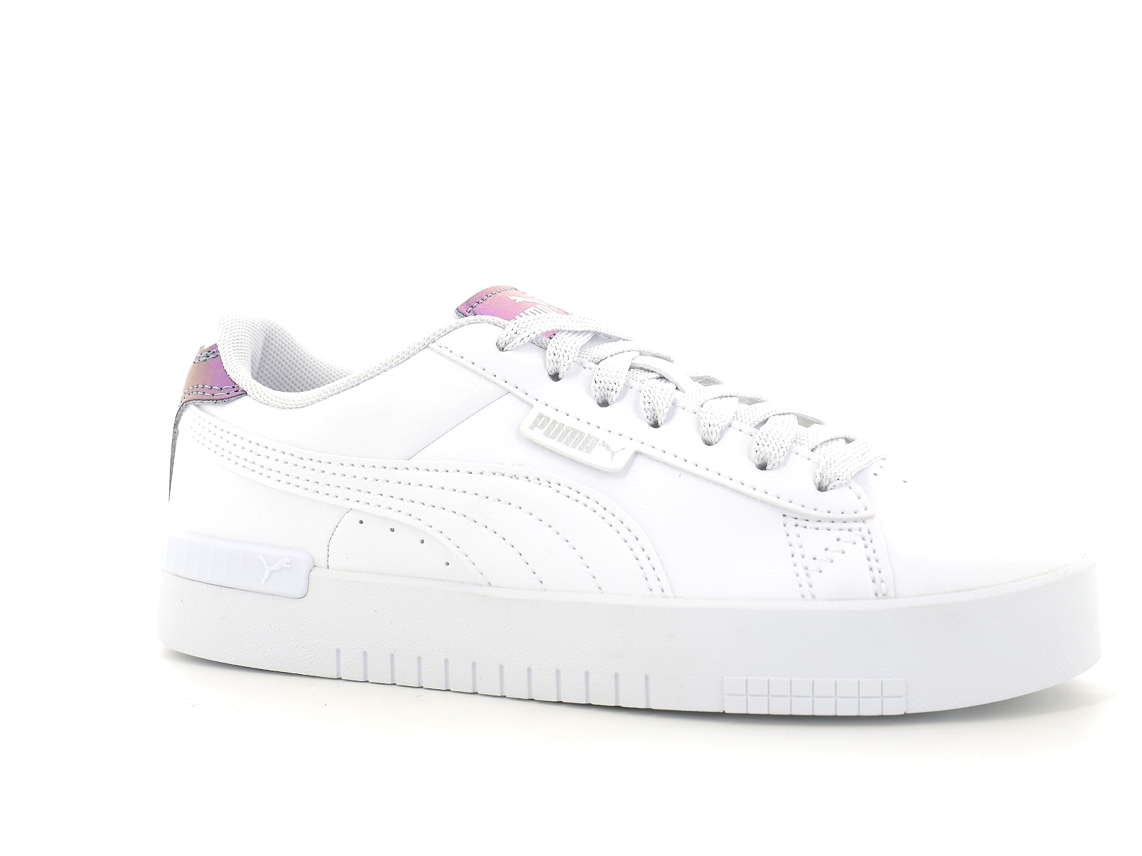 Puma-386194 Synthétique Blanc Argent