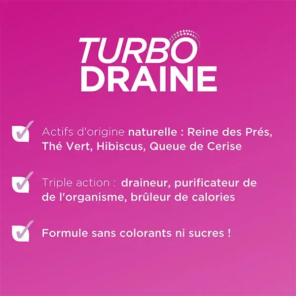 Forté Pharma TurboDraine Framboise Draineur Minceur Elimination 500mL