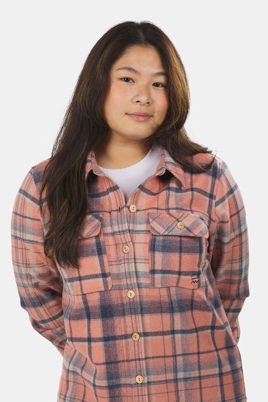 Buitenmens Buitenmens Flannel Melton Ruit Blouse Dames