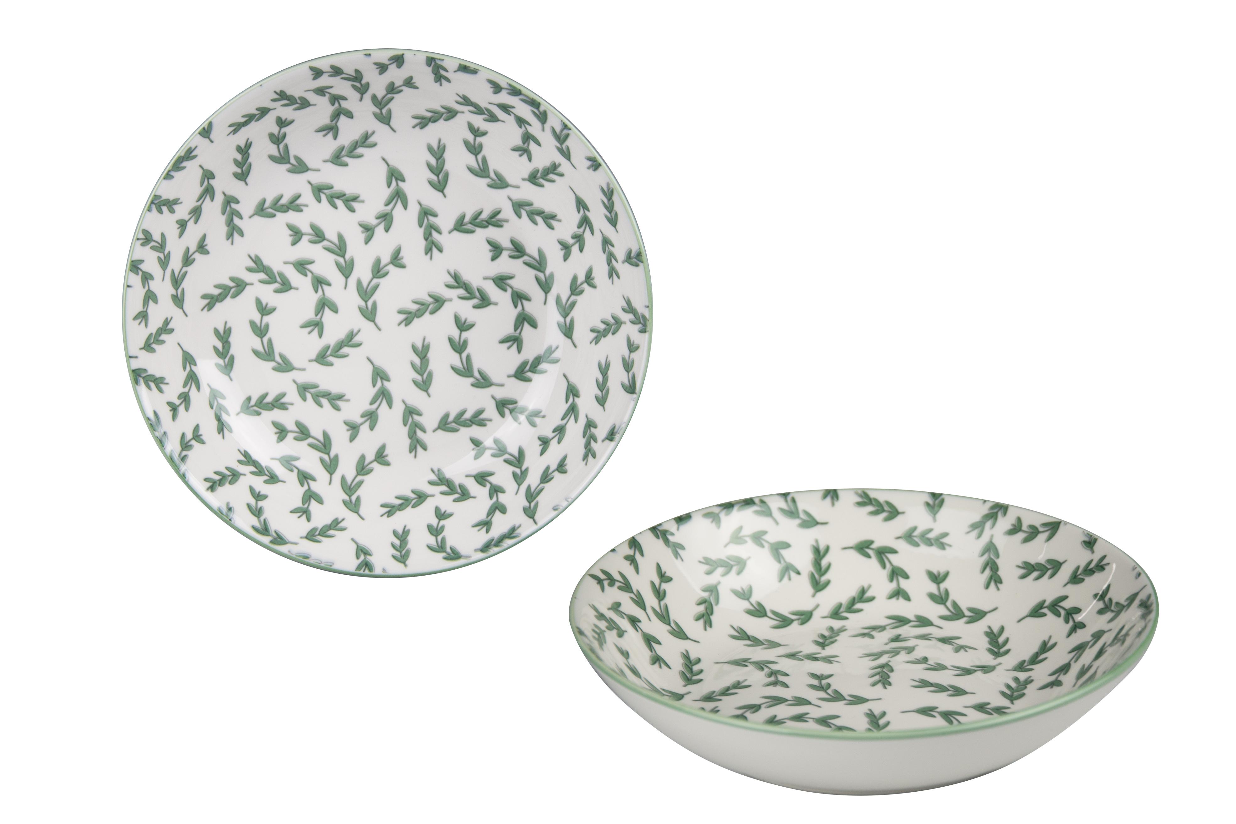 ASSIETTE CREUSE 20CM ROSEMARY PORCELAINE