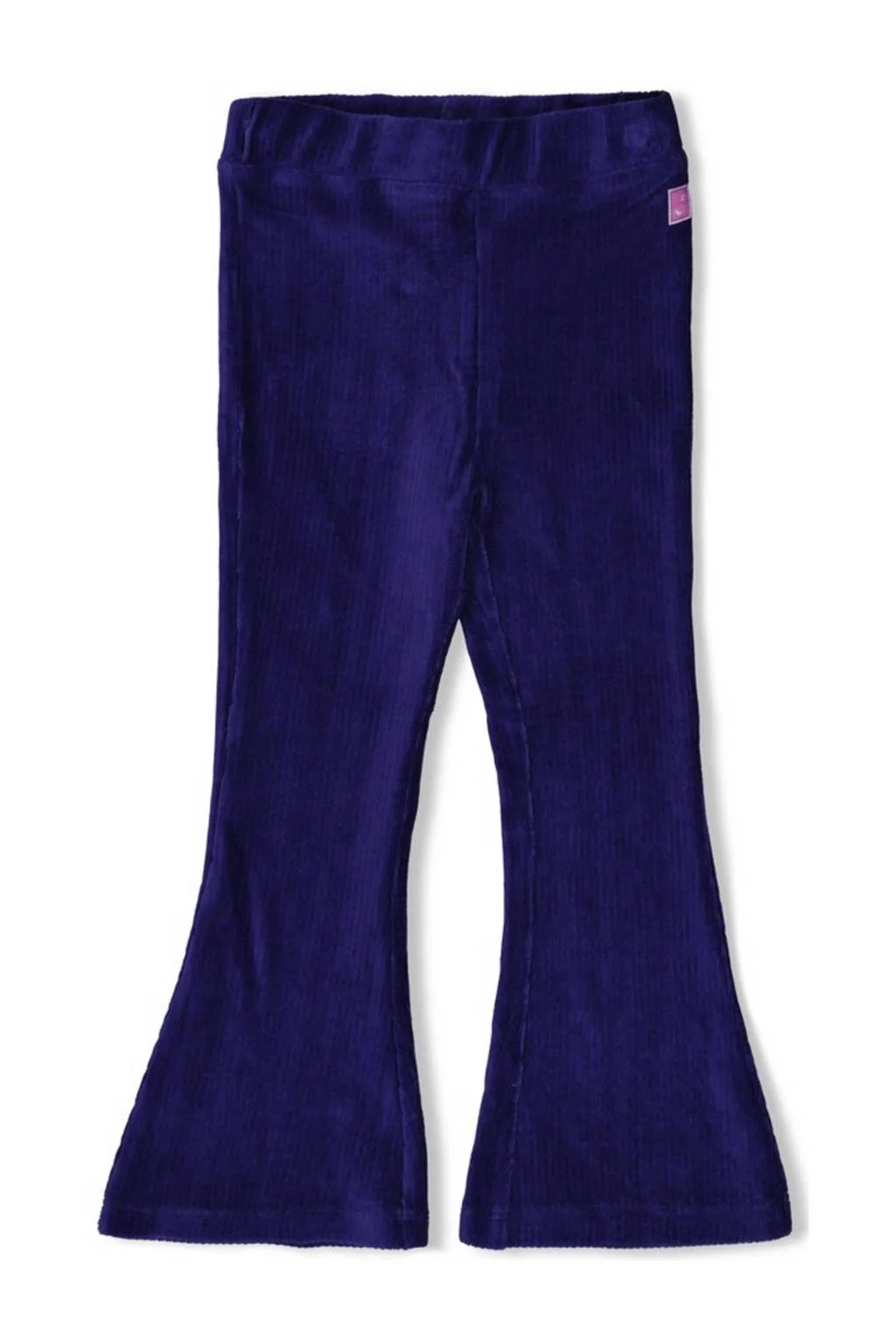Jubel fluwelen flared broek donkerblauw