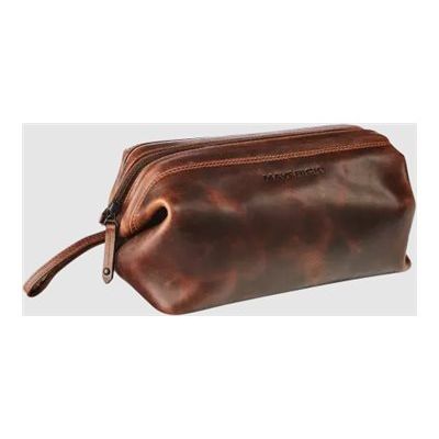 Maverick The Original - Trousse de toilette - cuir de vachette pleine fleur tanné végétal - brun