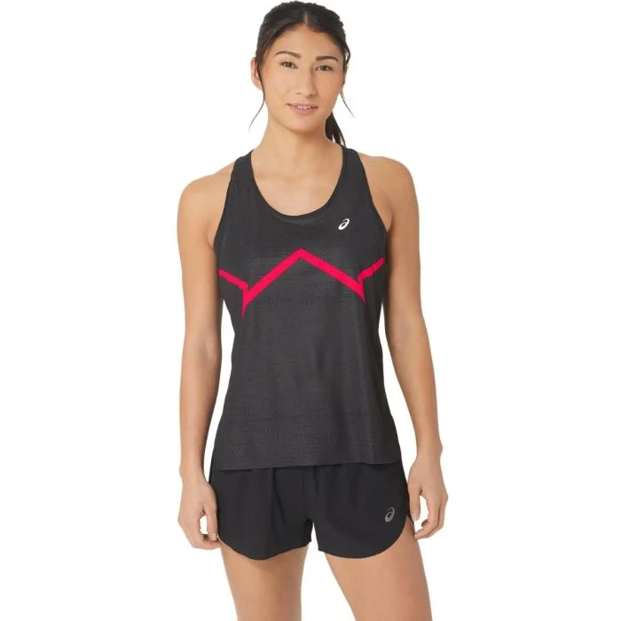 Asics Dame Singletter Ventilate Actibreeze Graphic Tank Sort