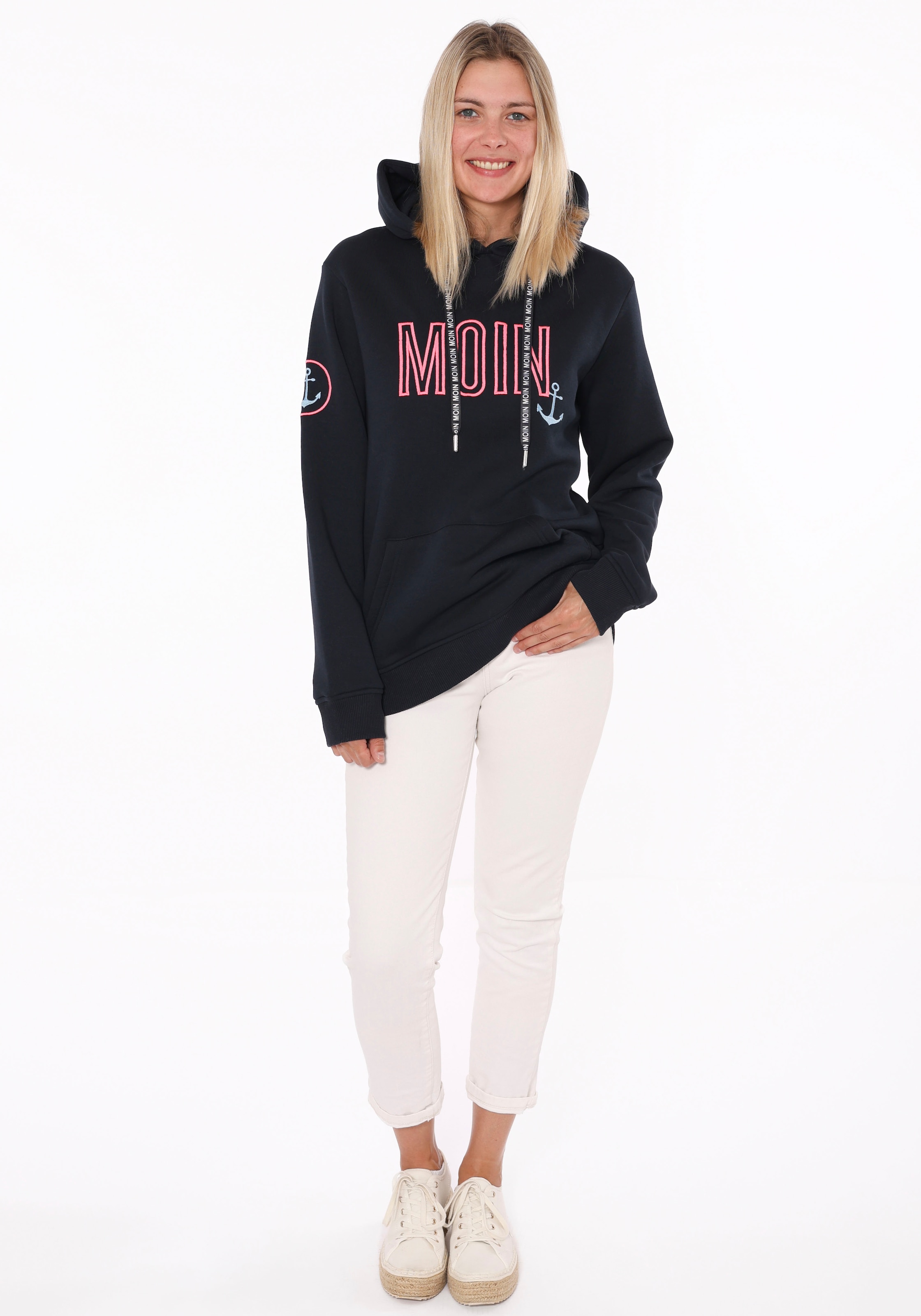 Zwillingsherz Hoodie »Limited Edition«, Langarm, Kapuze, Anker Motiv, exklusiv bei Otto