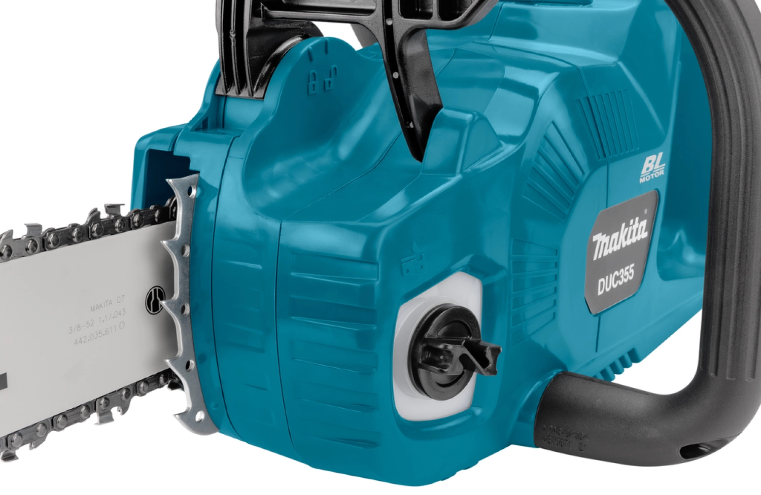 Makita DUC355PG4J 2x18V Li-Ion accu kettingzaag set (4x 6,0Ah) in Mbox - 350mm