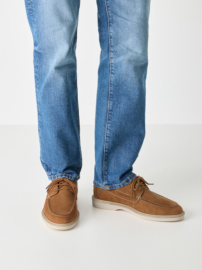 Leren Lage schoen - bruin