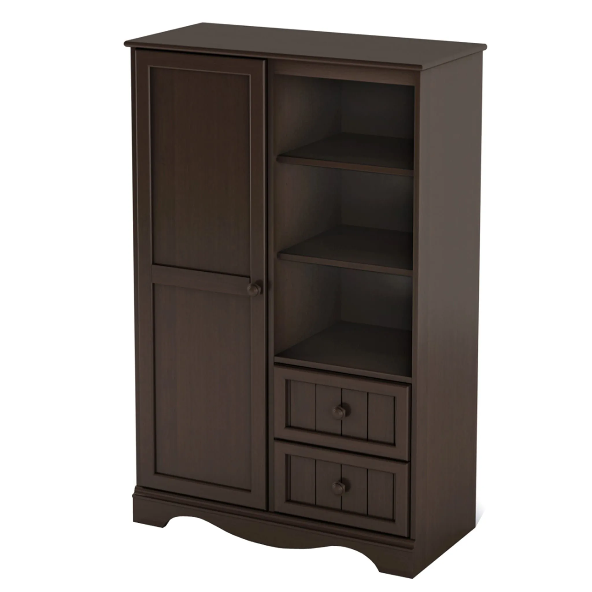South Shore Commode à Porte Savannah - Chocolat