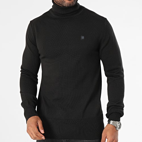 Pull Col Roulé Premium Core D21933-B692 Noir