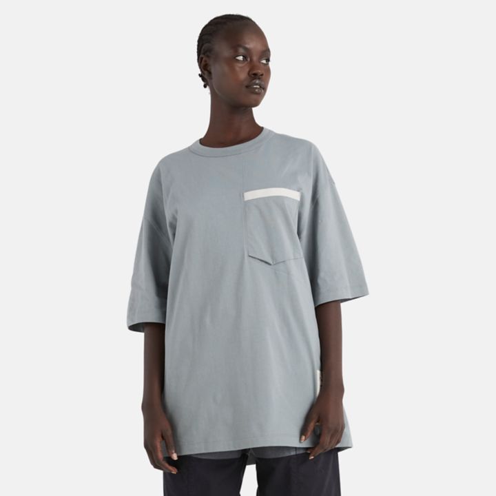 Camiseta Timberland x Raeburn na cor cinza