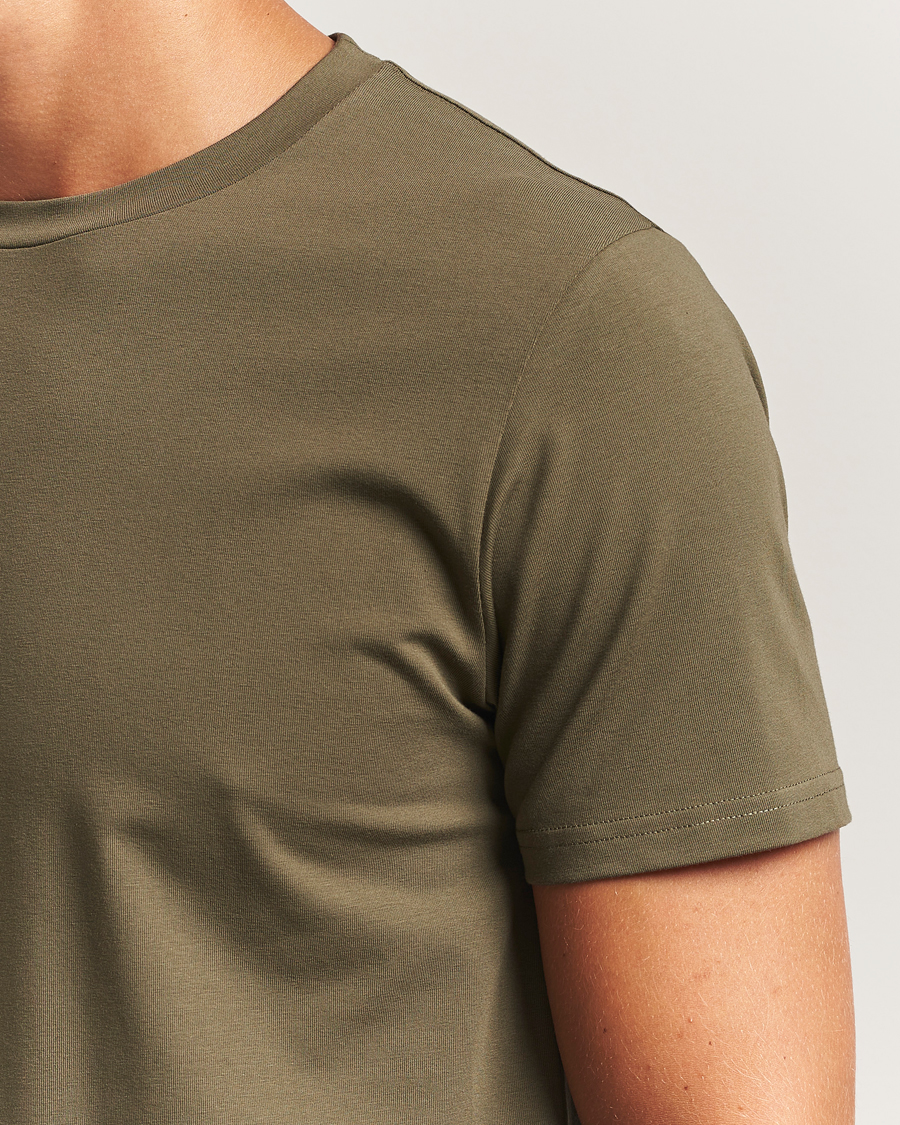 Filippa K Soft Lycra T-Shirt Dark Olive