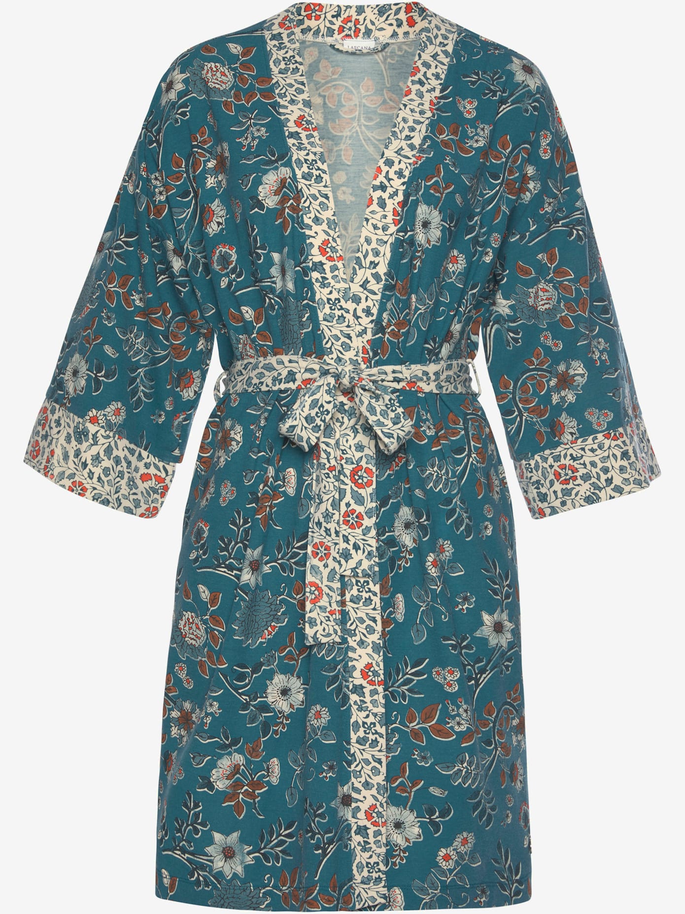Kimono  peignoir fantaisie avec imprimé floral