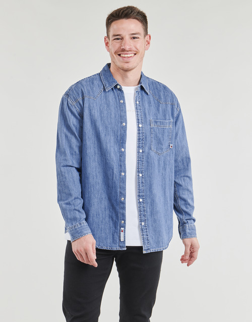 Tommy Jeans - TJM RLX WESTERN DENIM SHIRT - Jean