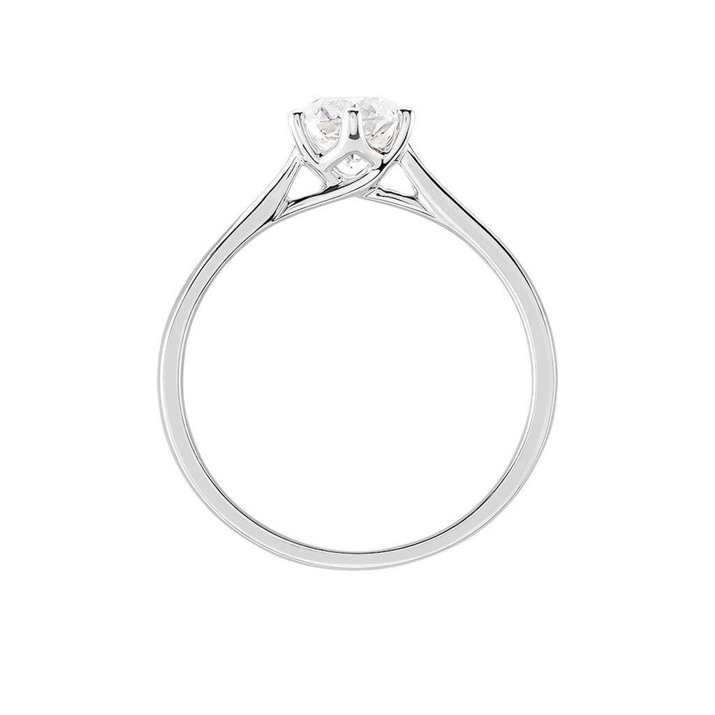 Bague Solitaire Athena Or Blanc Diamant
