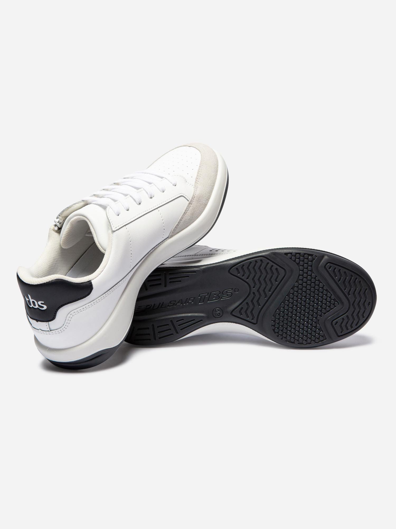 Baskets Homme Zippées Fabriquées en France Cuir Blanc