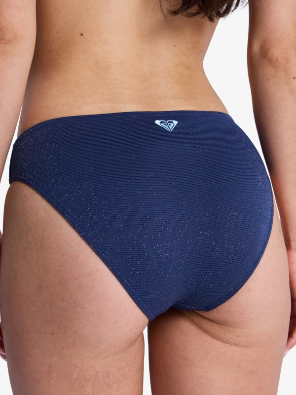 Roxy Shine Hipster Bas de bikini hipster Bleu Femme