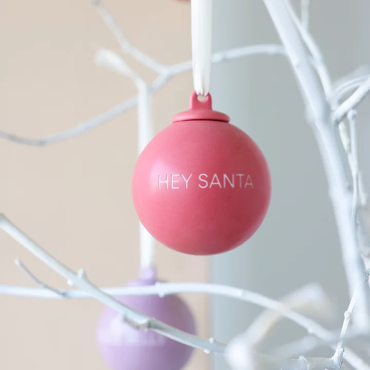 Design Letters - X-MAS Stories Deko-Anhänger, Ø 6 cm, cobalt blue / light blue (4er-Set)