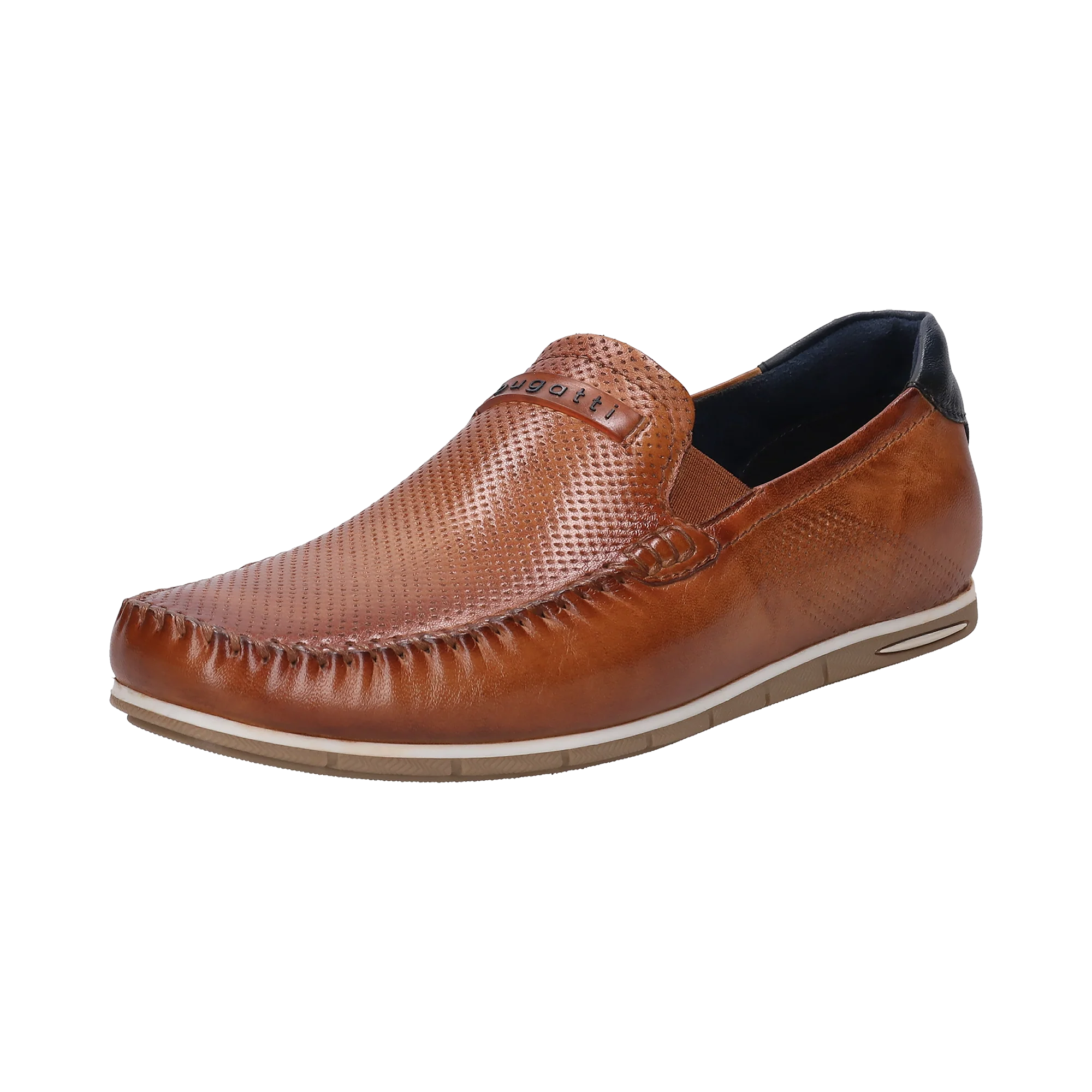 Leder Mokassin cognac
