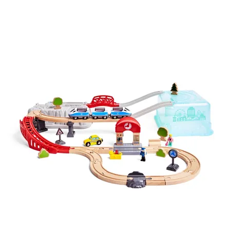 Hape Stadtbahn Set in Aufbewahrungsbox