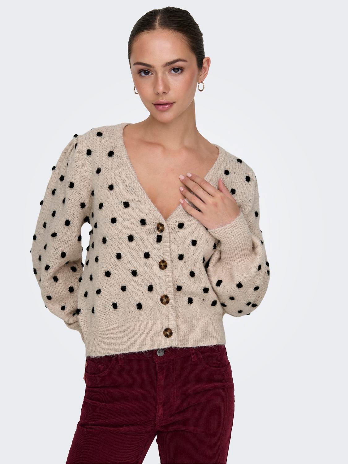 JDYSIGRID Strickjacke Cement