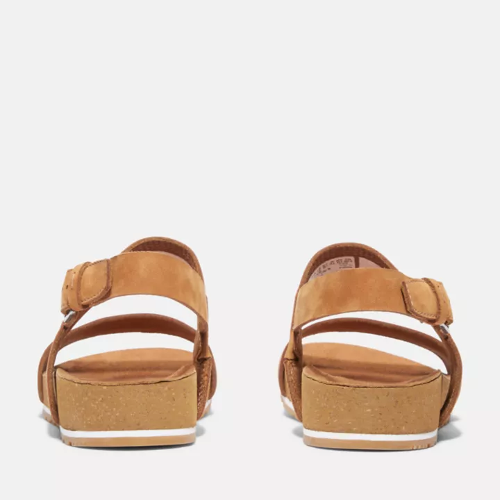 Sandale à double bride Malibu Waves pour femme en marron clair