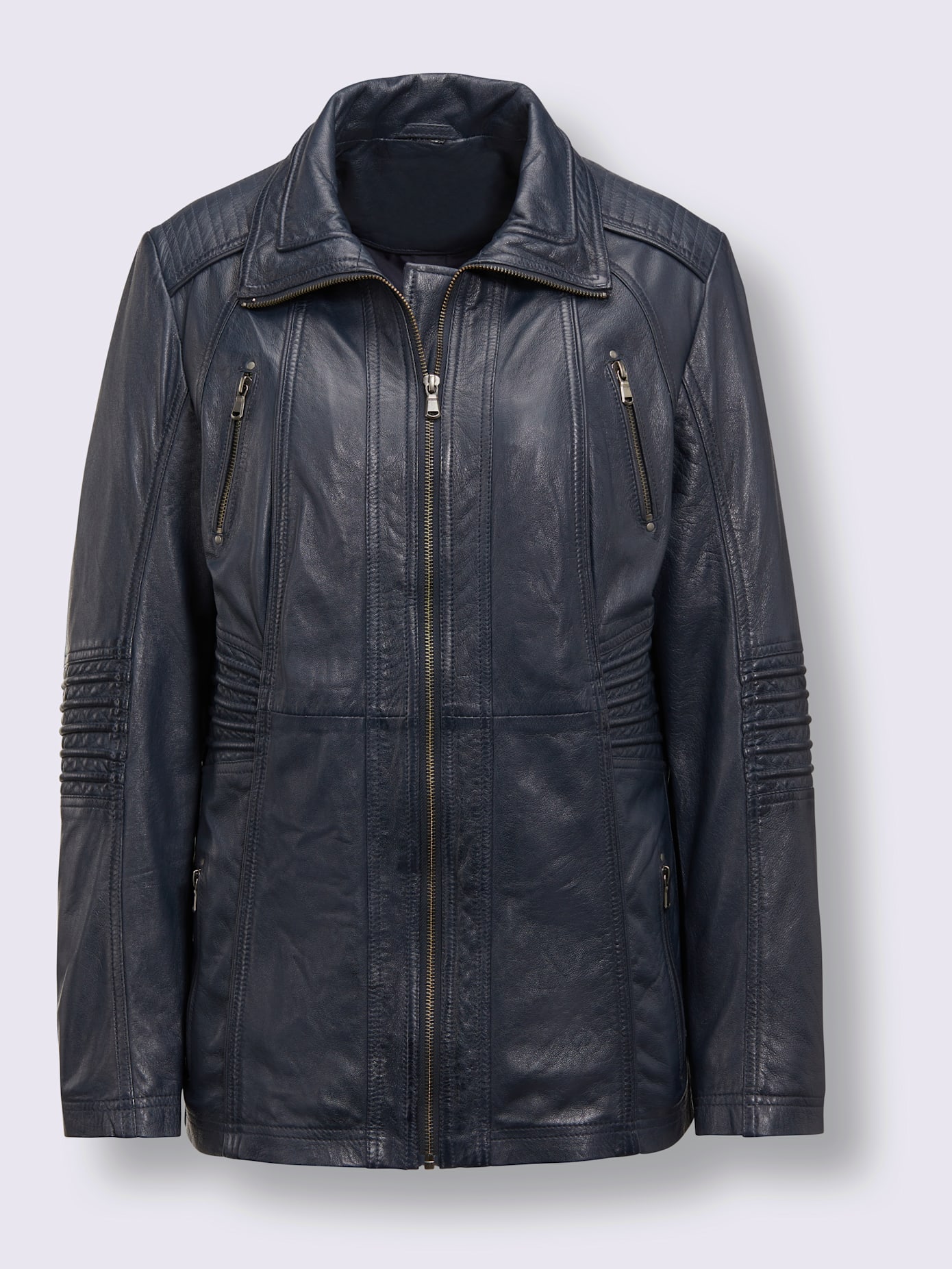 Veste en cuir cuir agneau nappa