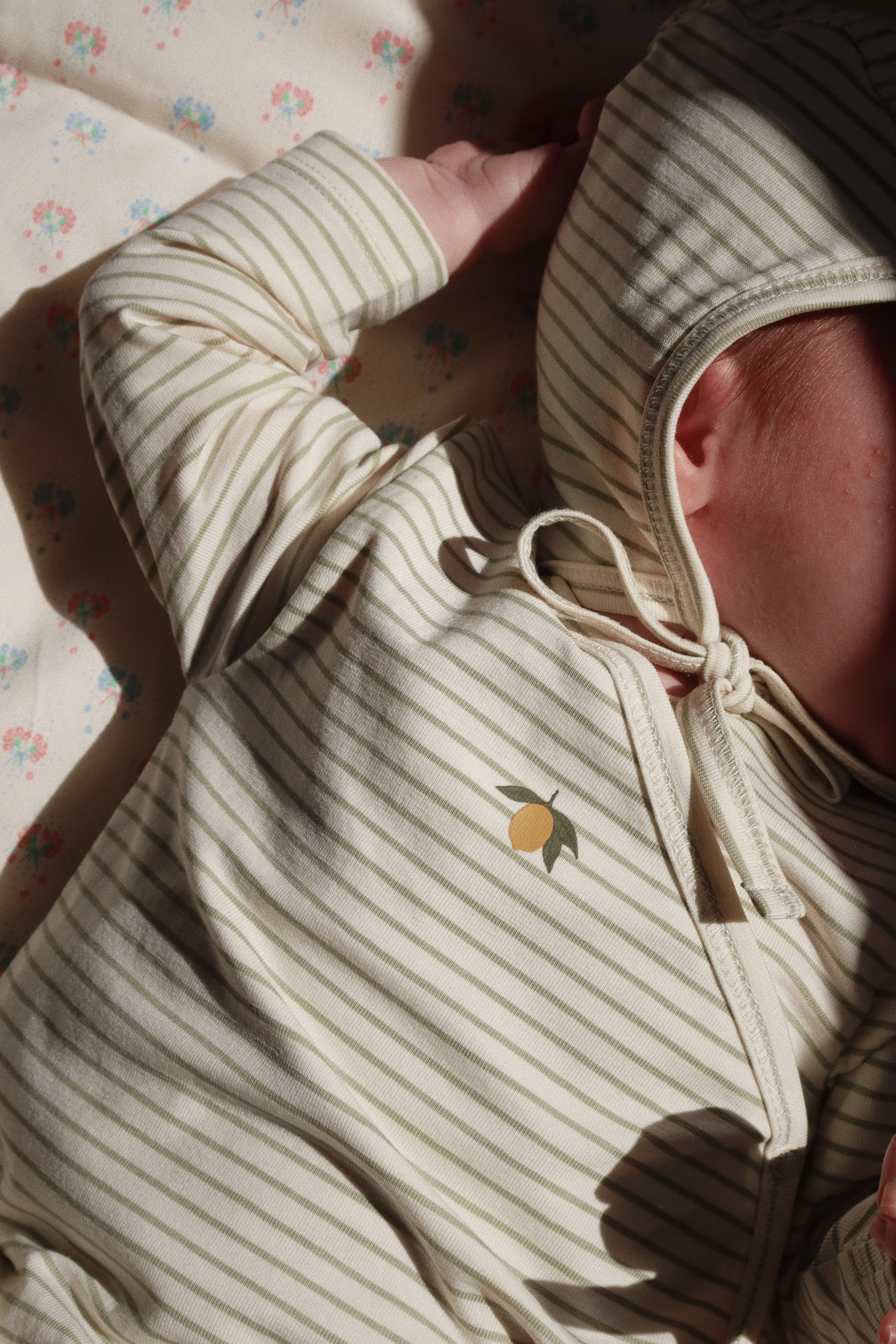 Basic babyhue - tea stripe - 0-3M