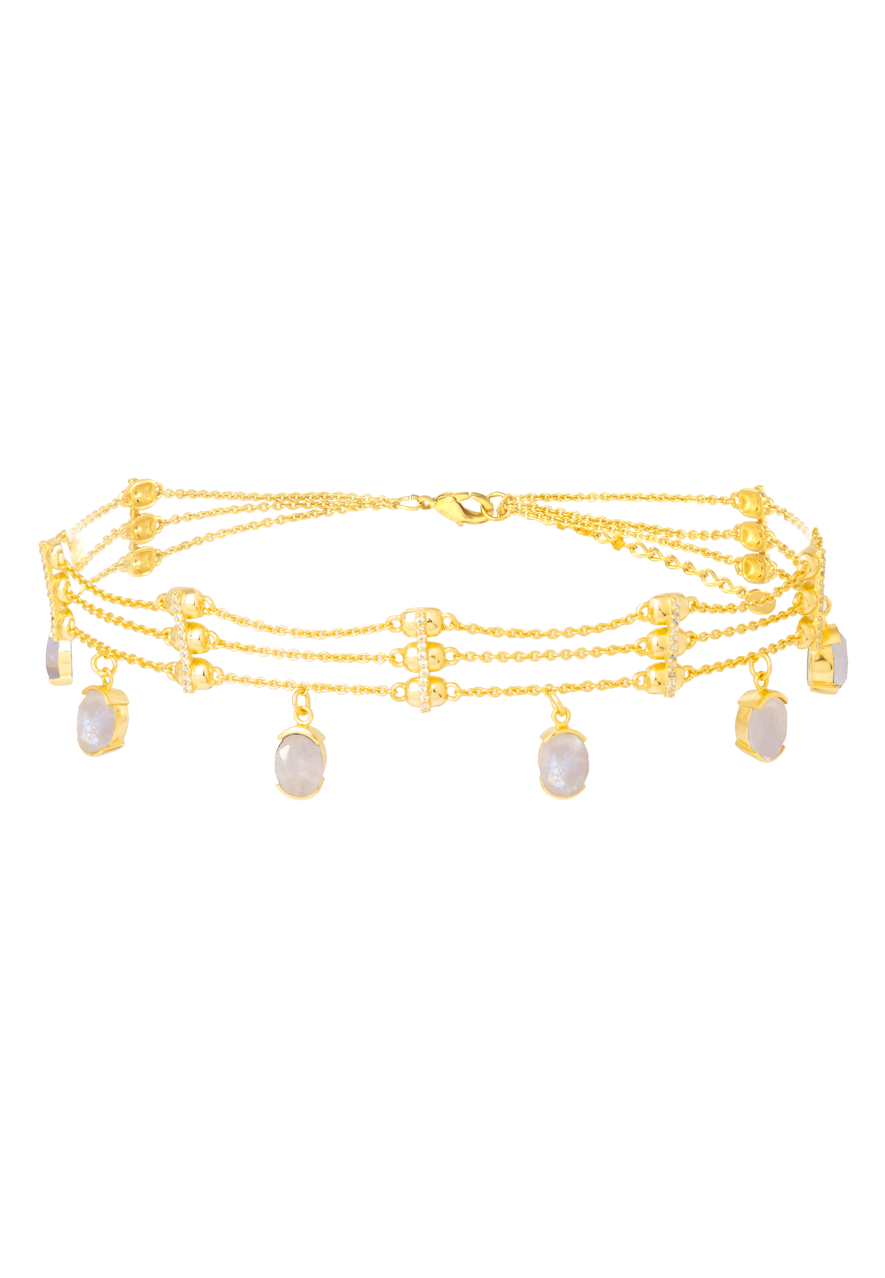 THE EMPRESS - Choker pierre de lune | Bleu