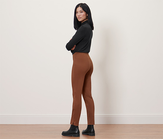 Stretchhose, cognac