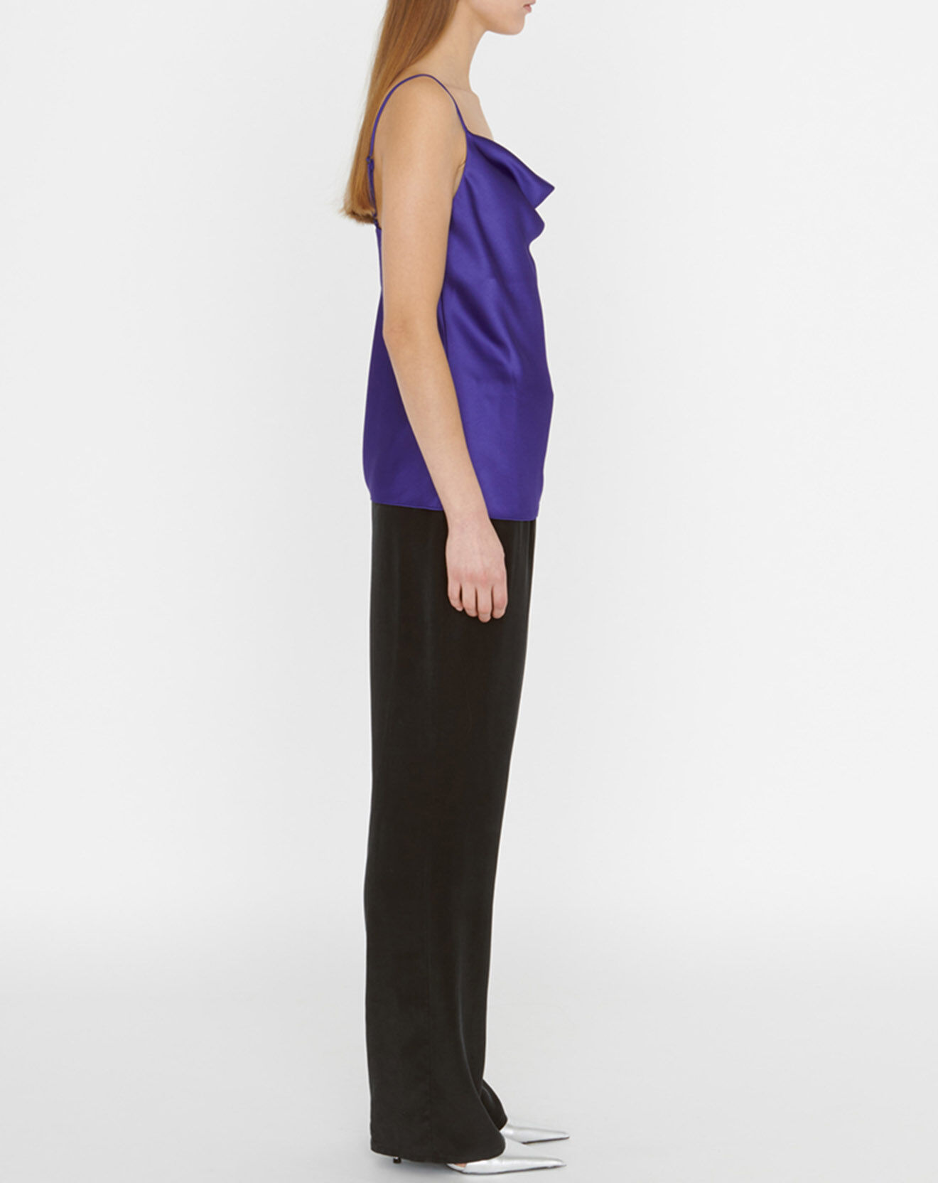 Zapa Top en Satin Topaz violet