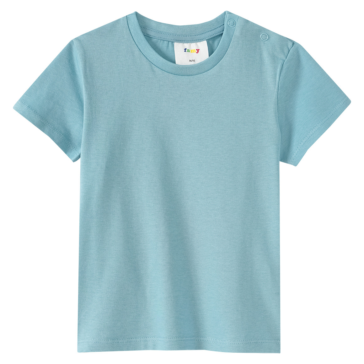 Famy 3 Baby T-Shirts im Basic-Look salbei / dunkelgrau