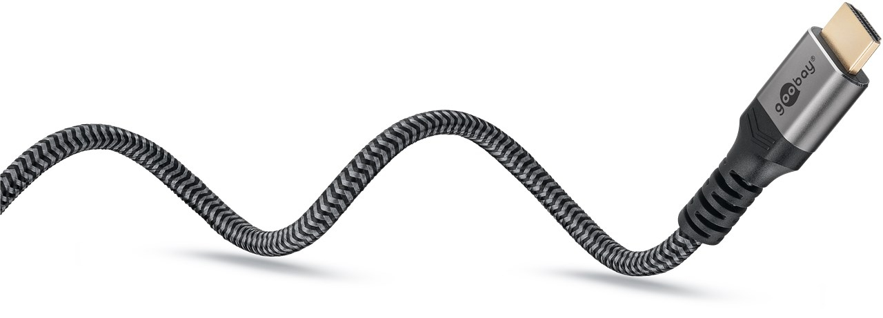 (1m) Ultra Highspeed (8K@60Hz) HDMI 2.1 Kabel Ethernet Audio / Video Verbindungskabel (65260) - Grau