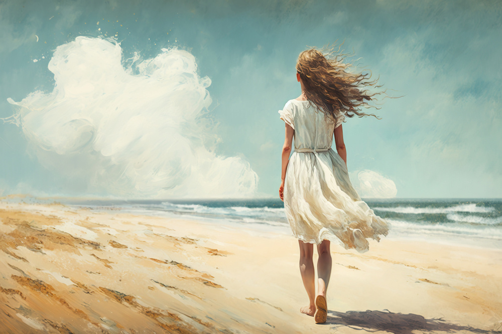Akustikbild SPAZIERGANG STRAND 80x120cm, 6kg