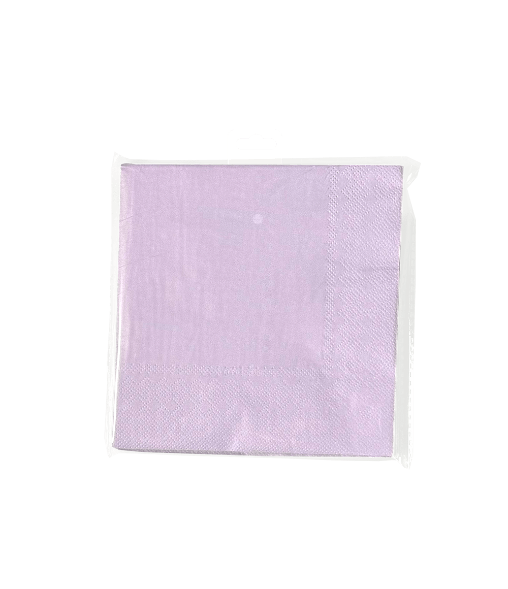 Paarse Servetten Pastel 16,5cm 8st