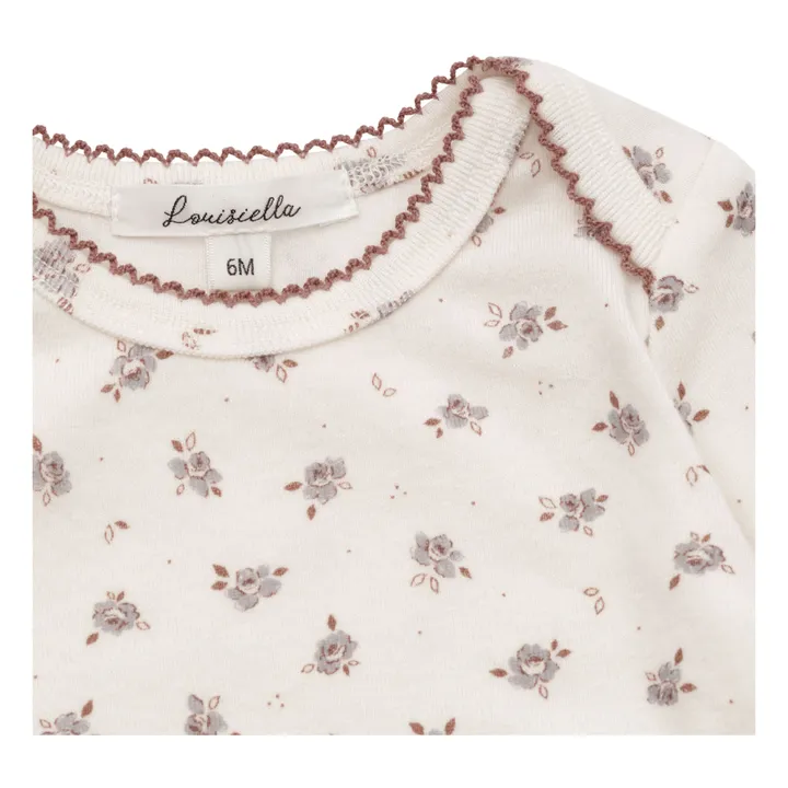Louisiella Pyjama Perbena Fleuri Bébé | Ecru