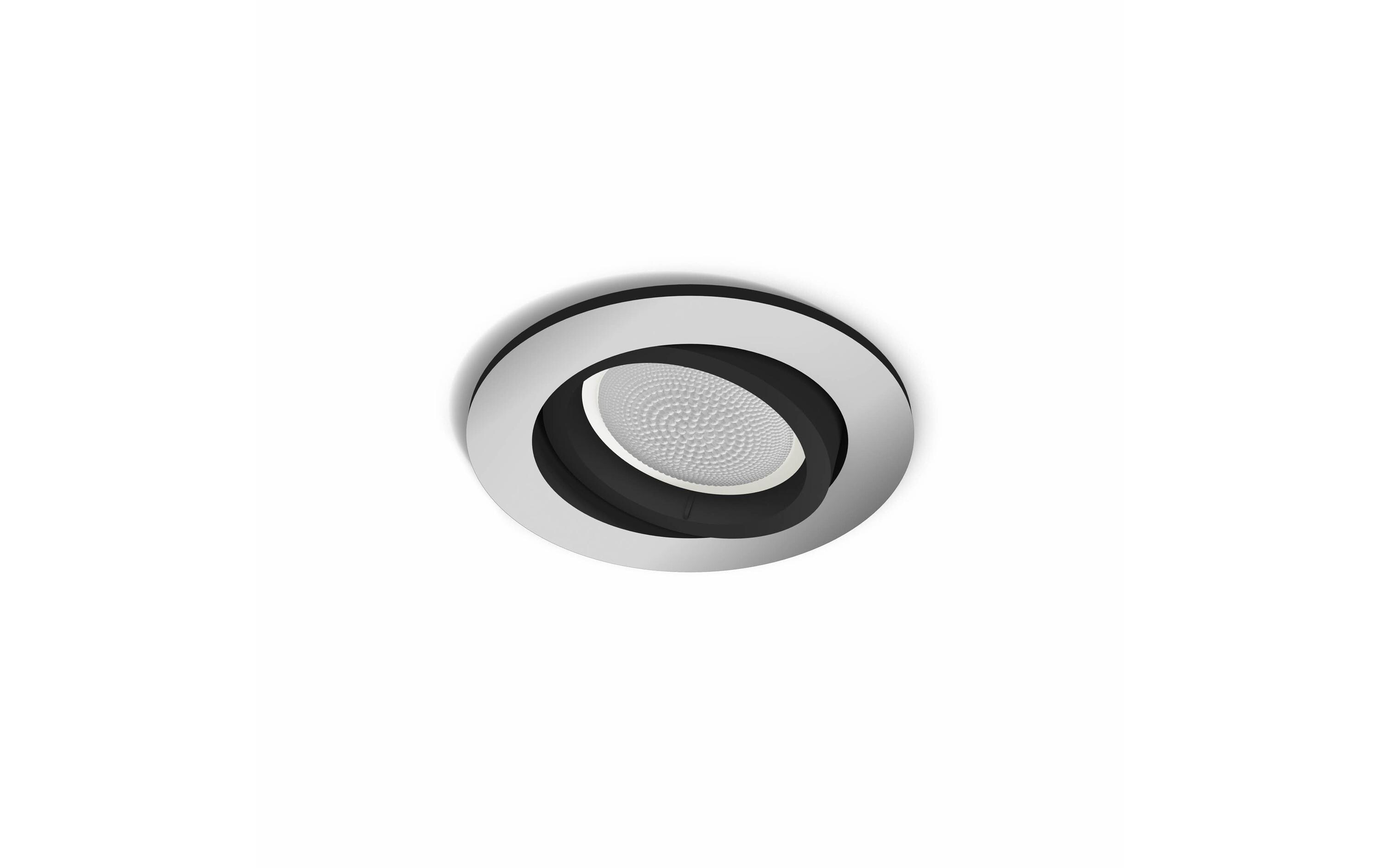 Einbauspot White & Color Ambiance, Centura, Silber, RundPer Bluetooth steuerbare Leuchte