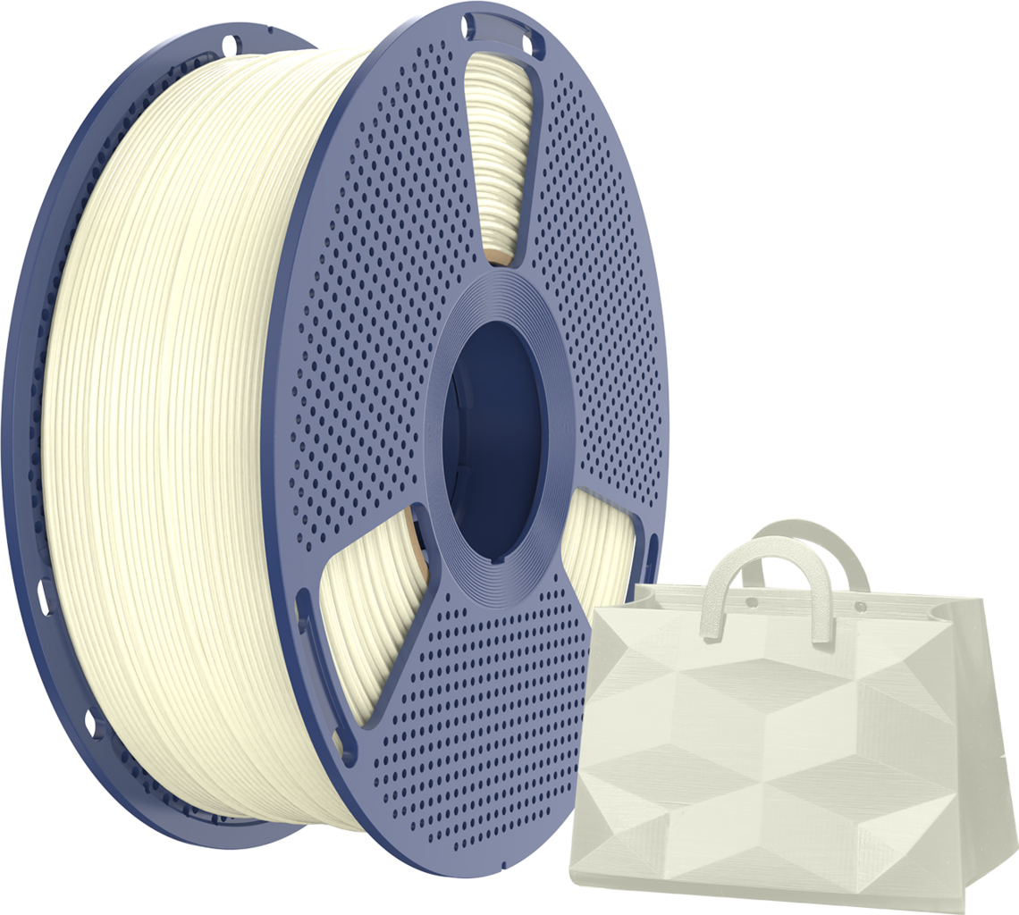 SUNLU  TPU-Silk Cream White, 1,75 mm / 1000 g    Flexibles TPU Filament mit seidigem Finish