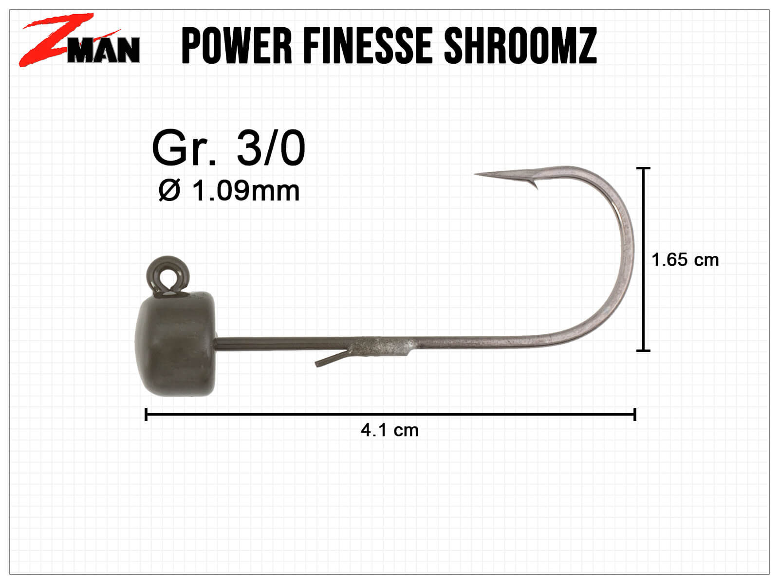 Power Finesse ShroomZ Weedless (Z-Man)