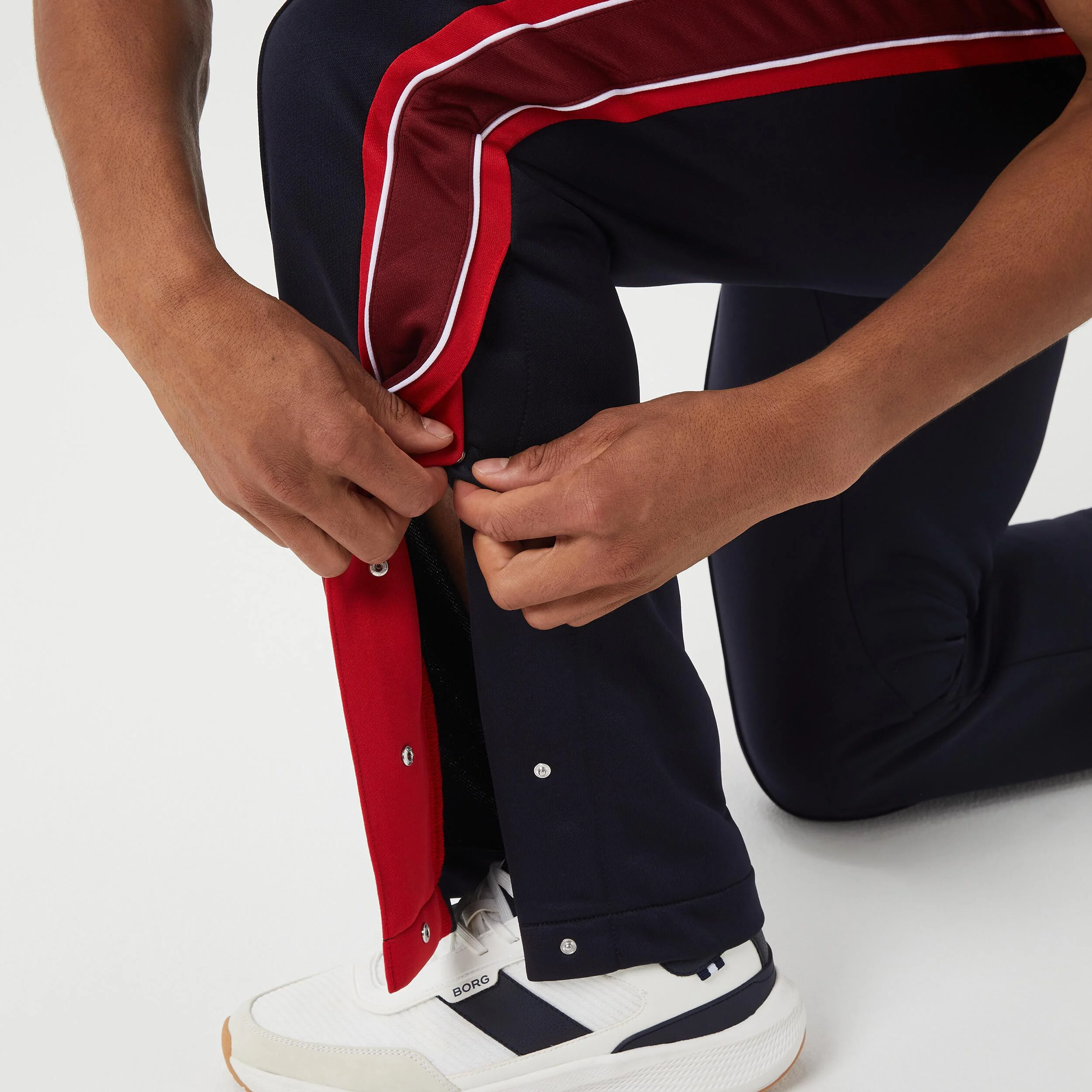 Björn Borg Ace Retro Track Pantalon Survêtement Hommes - Bleu Foncé