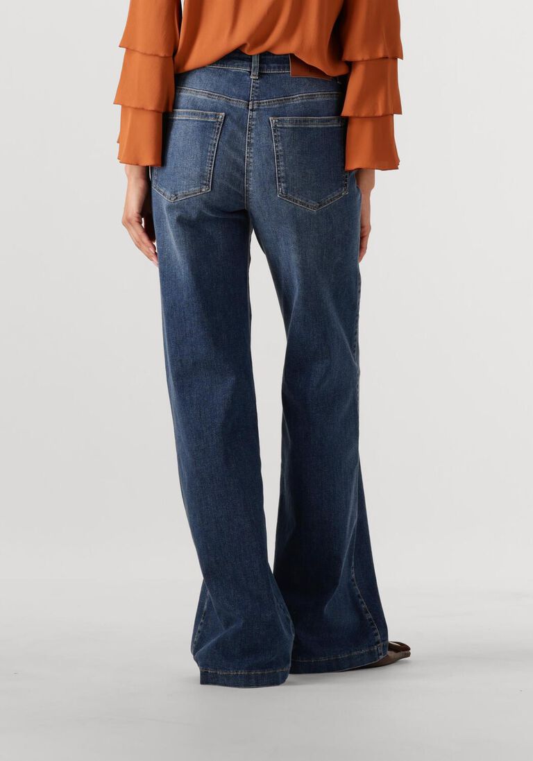blauwe luisa cerano wide jeans 628811/4174