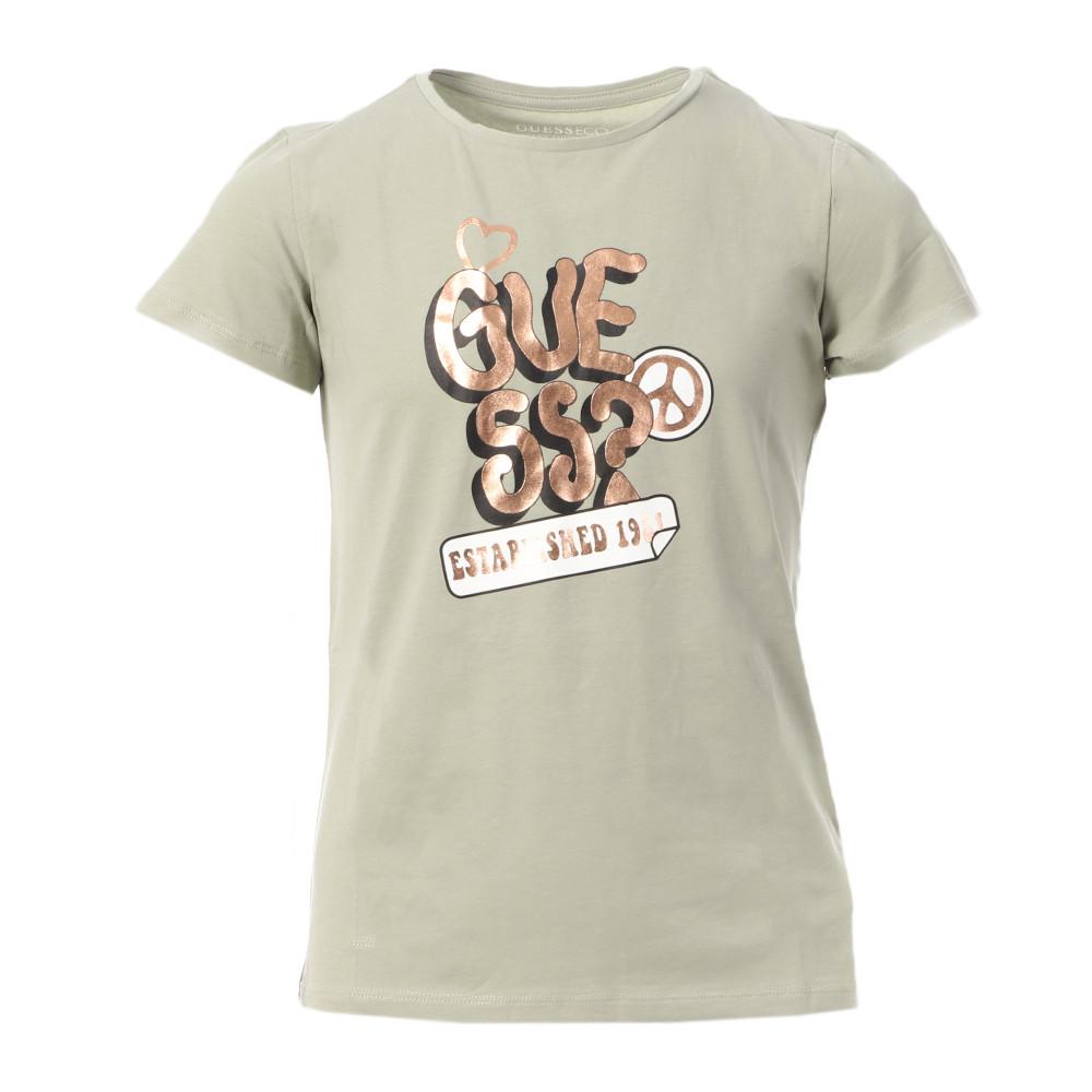 Guess T-shirt Vert Fille Guess 6YW4