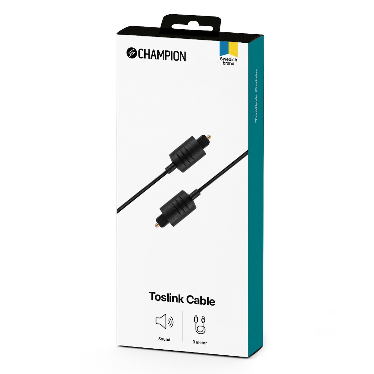 Champion Optisk Toslink-kabel 3.0m