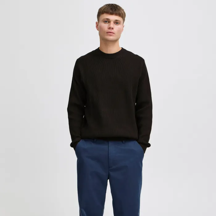 Solid Hami Knit Sweater Heren