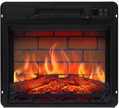 ArtiFlame - AF18B - Elektrische Open Haard - Zwart - 13 cm Diepte - Verwarming tot 30 m²