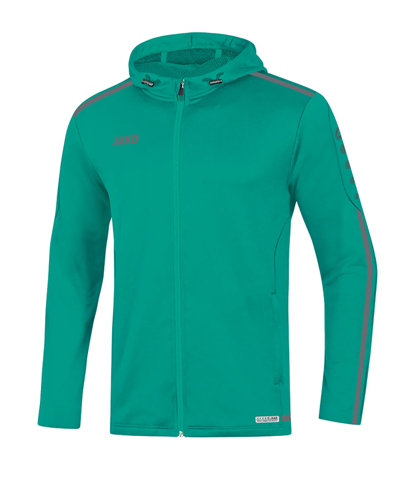 JAKO Striker 2.0 Kapuzenjacke Türkis Grau F24