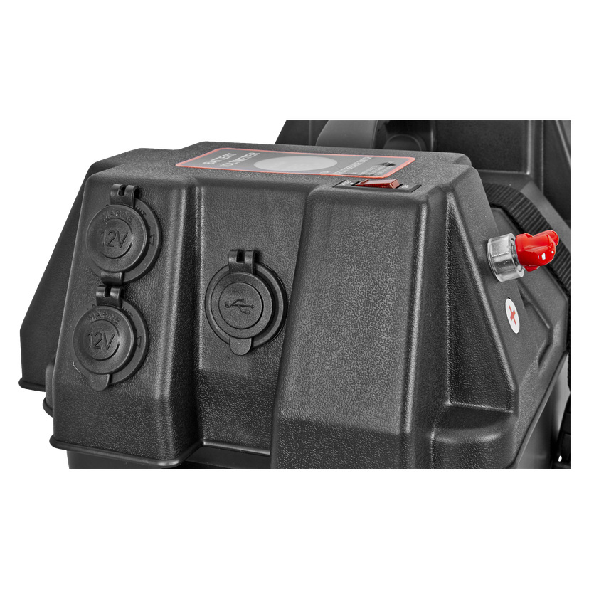 Batteriboks med USB-uttak 12 V