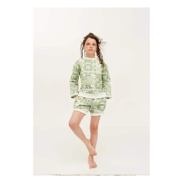 The Middle Daughter Sweat Homey Imprimé | Vert