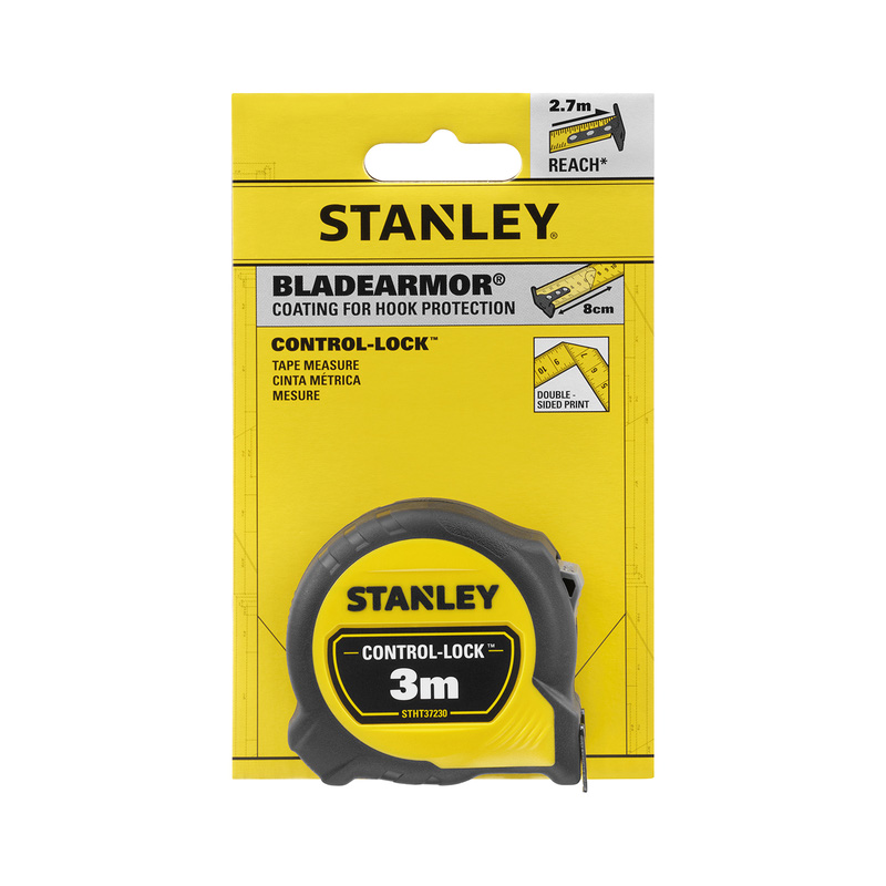 Stanley Control-Lock rolbandmaat 3m 19mm