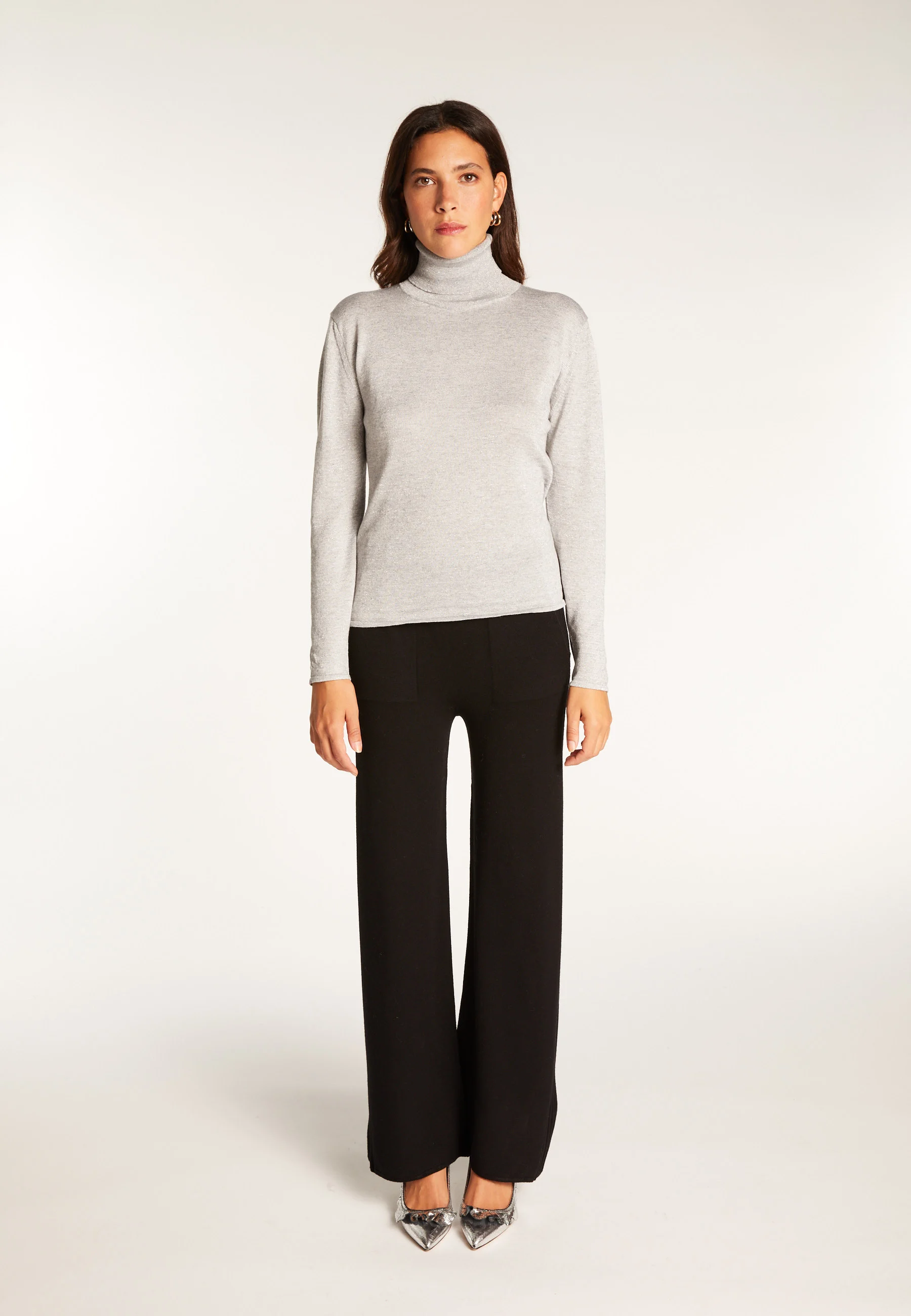 AÉRIS LUXAH24 - T-shirten fibre de bambou cachemire lurex | Gris
