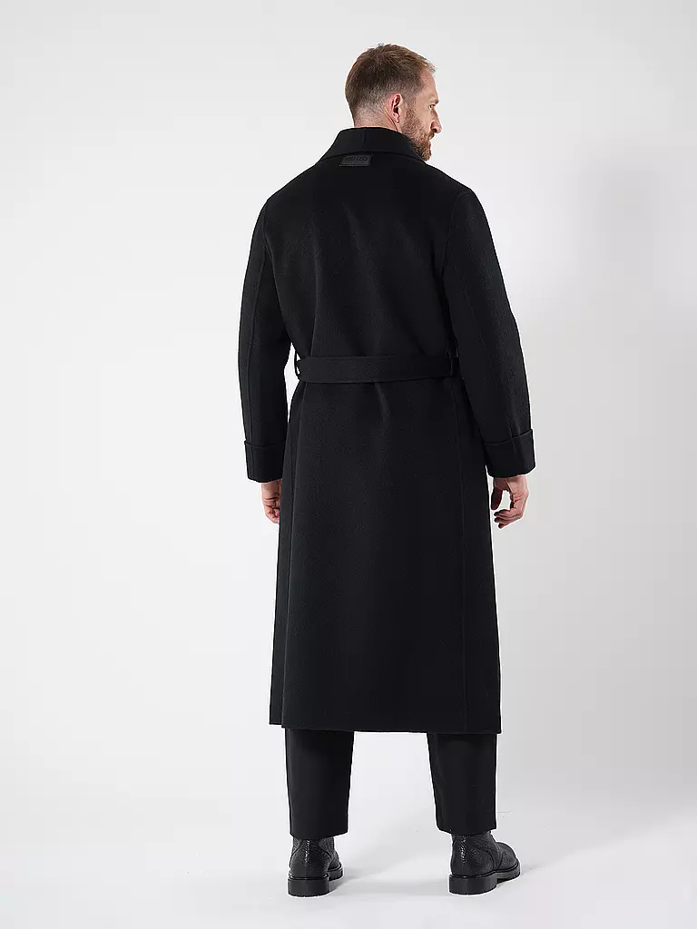KENZO Wollmantel  schwarz